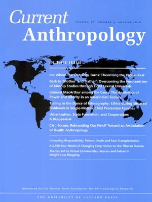Current Anthropology cover